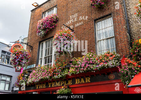 L'streeets de Dublin dans le centre-ville. Banque D'Images