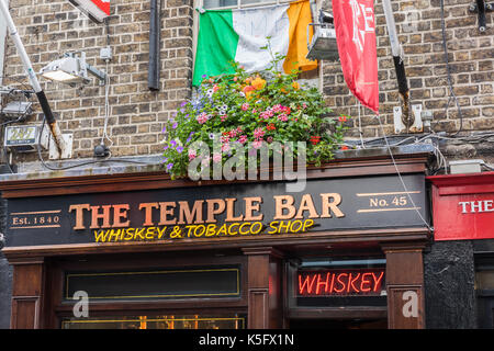 L'streeets de Dublin dans le centre-ville. Banque D'Images