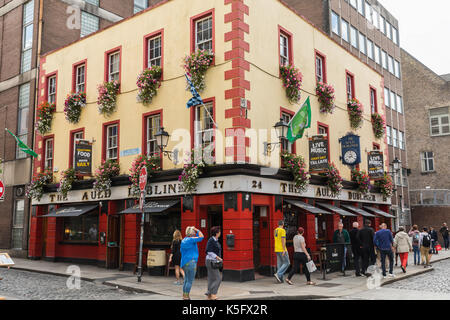 L'streeets de Dublin dans le centre-ville. Banque D'Images