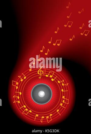 Arrière-plan de la musique Illustration de Vecteur
