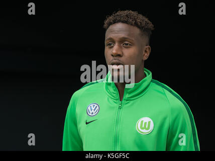 Wolfsburg, Allemagne. Sep 9, 2017. L'ancien divock wolfsburg en avant de la Bundesliga match de foot entre vfl wolfsburg et Hanovre 96 dans l'arène de Volkswagen à Wolfsburg, Allemagne, 9 septembre 2017. (Conditions d'embargo - attention : en raison de la lignes directrices d'accréditation, le LDF n'autorise la publication et l'utilisation de jusqu'à 15 photos par correspondance sur internet et dans les médias en ligne pendant le match.) photo : silas stein/dpa/Alamy live news Banque D'Images