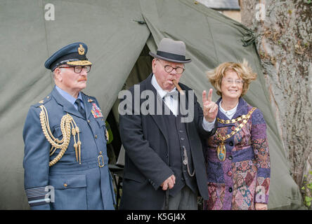 Le village de Stoke Bruerne en guerre,week-end de reconstitution historique de tout le Royaume-Uni profitez d'un week-end de fun vintage. Crédit : Scott Carruthers/Alamy Live News Banque D'Images