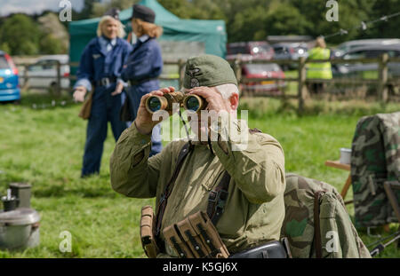 Le village de Stoke Bruerne en guerre,week-end de reconstitution historique de tout le Royaume-Uni profitez d'un week-end de fun vintage. Crédit : Scott Carruthers/Alamy Live News Banque D'Images