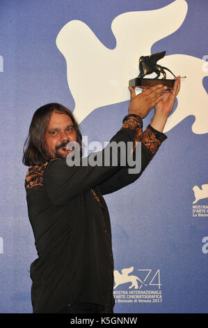 Venise, Italie. 9 septembre, 2017. 74e festival du film de Venise 2017 photocall photo gagnants warwick thorton indépendant : crédit photo agency srl/Alamy live news Banque D'Images