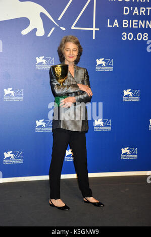 74e festival du film de Venise 2017 photocall photo gagnants charlote rampling Banque D'Images