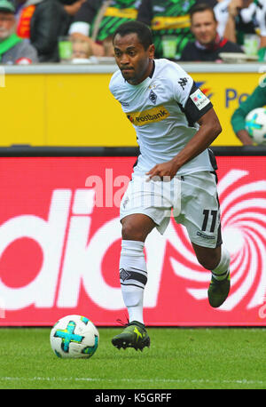 Moenchengladbach, Allemagne, le 9 septembre 2017, bundesliga Borussia Moenchengladbach, Journée 3 - sg eintracht frankfurt : raffael (moenchengladbach) contrôle la balle. crédit : juergen schwarz/Alamy live news Banque D'Images