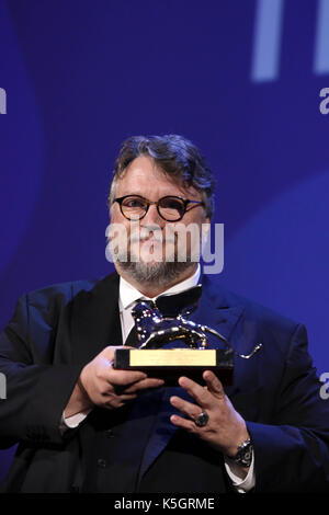 Venise, Italie. 9 septembre, 2017.  : Guillermo del Toro, Golden Lion Award pour le film ' la forme de l'eau '. 74e festival international du film de Venise © Crédit ottavia da re/sintesi/Alamy live news Banque D'Images