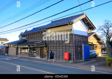 Un magasin traditionnel sur l'autoroute dans meo ome kaido ville western Tokyo Japon Banque D'Images