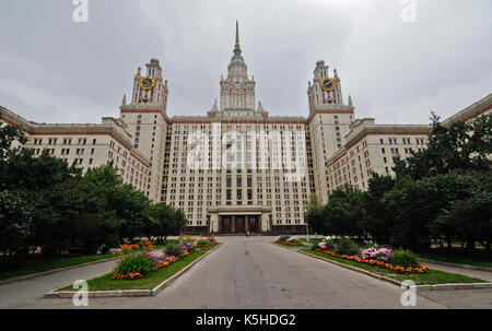 Université d'État Lomonossov de Moscou, Russie Banque D'Images