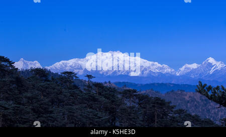 Le mont Kanchenjunga Banque D'Images