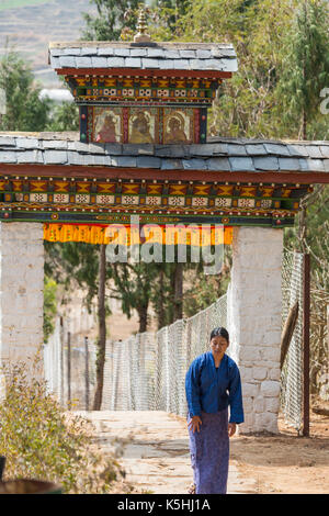 Chimi lakhang (temple) près de lobesa, punakha, western bhutan Banque D'Images