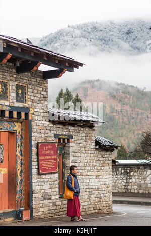 National Memorial chorten entrée, Thimphu, Bhoutan de l'ouest Banque D'Images