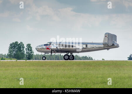 Bombardier nord-américain B-25J 'Pitchell' restauré par les Flying Bulls. Banque D'Images