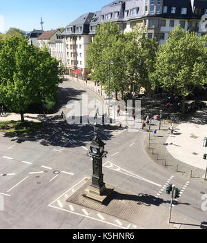 Frankfurt am Main, historique de l'horloge, friedberger anlage Banque D'Images