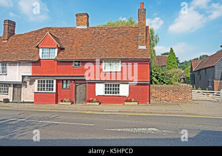 Saffron Walden, Essex, rue Bridge cottage, Banque D'Images