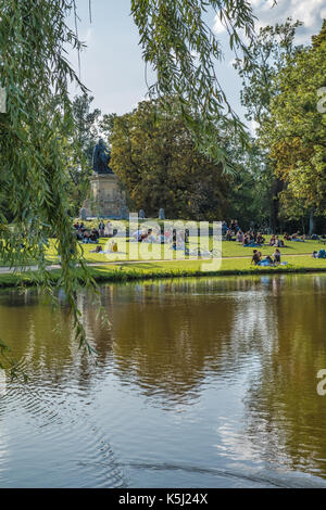 Vondelpark à Amsterdam Banque D'Images