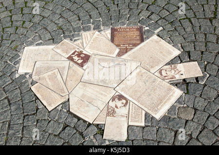 Chaussée de White Rose Memorial, Munich Banque D'Images