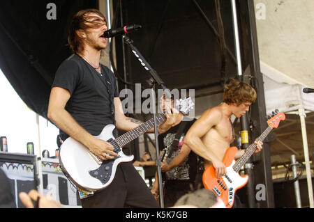 All time low effectue 2009 Vans Warped Tour tour final day Home Depot Center Carson. Banque D'Images