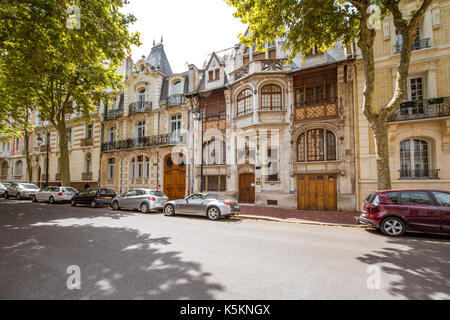 Dans les bâtiments de la ville de Vichy , france Banque D'Images