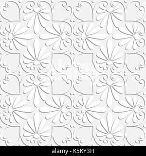 Ornement floral blanc transparent vecteur Illustration de Vecteur