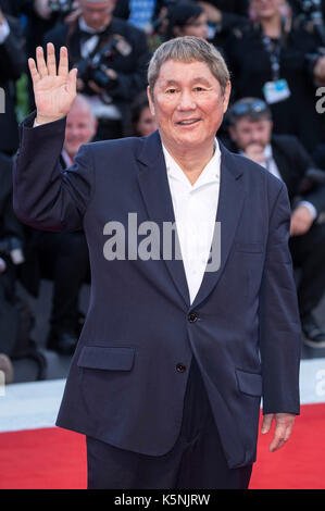 Venise, Italie. 9 septembre, 2017. Takeshi Kitano assistant à la cérémonie de clôture du 74ème festival international du film de Venise au Palazzo del cinema sur septembre 09, 2017 à Venise, Italie : crédit-geisler fotopress/Alamy live news Banque D'Images