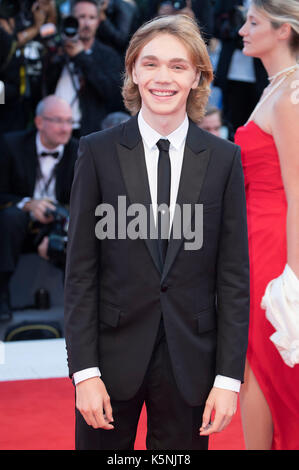 Venise, Italie. 9 septembre, 2017. Charlie plummer assistant à la cérémonie de clôture du 74ème festival international du film de Venise au Palazzo del cinema sur septembre 09, 2017 à Venise, Italie : crédit-geisler fotopress/Alamy live news Banque D'Images