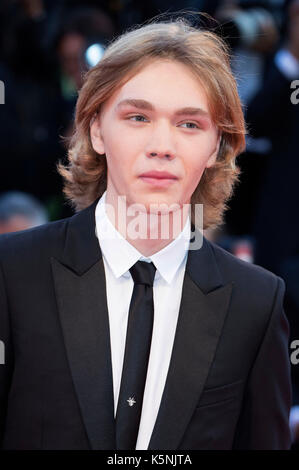 Venise, Italie. 9 septembre, 2017. Charlie plummer assistant à la cérémonie de clôture du 74ème festival international du film de Venise au Palazzo del cinema sur septembre 09, 2017 à Venise, Italie : crédit-geisler fotopress/Alamy live news Banque D'Images
