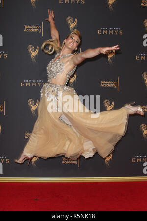 Los ANGELES, CA - SEPTEMBRE 09: Jessie Graff, au Creative Arts Emmy Awards 2017 au Microsoft Theatre le 9 septembre 2017 à Los Angeles, Californie. Crédit: Faye Sadou/Mediapunch Banque D'Images