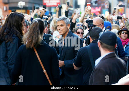 Toronto, Canada. 09Th sep 2017. george clooney participant à la "uburbicon' premiere au cours de la 42e festival international du film de Toronto au Princess of Wales Theatre sur septembre 09, 2017 à Toronto, Canada Crédit : geisler-fotopress/Alamy live news Banque D'Images