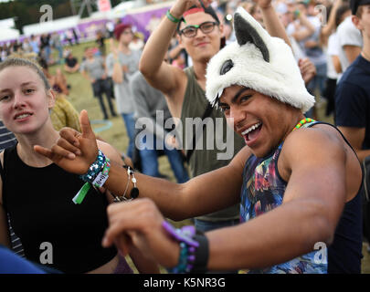 Berlin, Allemagne. Sep 10, 2017 Jakob. danse au hoppegarten horse race track à Berlin, Allemagne, 10 septembre 2017. Le festival a lieu les 9 et 10 septembre 2017. photo : britta pedersen/dpa-zentralbild/dpa/Alamy live news Banque D'Images