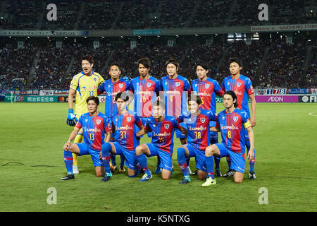 Fcfc tokyo groupe l'équipe de line-up, le 9 septembre 2017 - 2017 football / soccer : j1 match de championnat entre f.c.tokyo 1-4 cerezo osaka ajinomoto stadium à Tokyo, Japon. (Photo par aflo sport) Banque D'Images