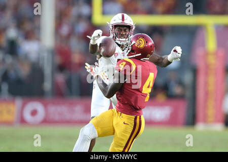 Los Angeles, CA, US, USA. Sep 9, 2017. 9 septembre 2017 : dans le jeu entre le Stanford Cardinal et l'USC Trojans, le Los Angeles Memorial Coliseum de Los Angeles, CA. Peter Renner and Co/ Zuma Service Fil Crédit : Peter Renner and Co/ZUMA/Alamy Fil Live News Banque D'Images