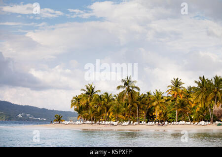 Plage de cayo levantado, Samana Banque D'Images