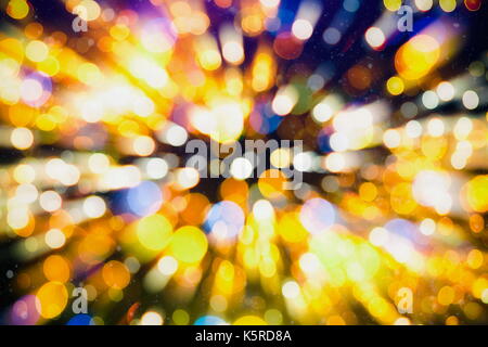 Taches de lumière vive bokeh abstract background texture brouillée Banque D'Images
