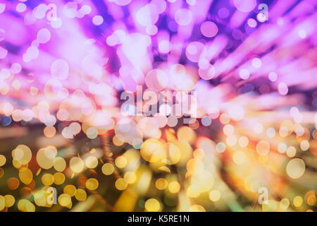 Taches de lumière vive bokeh abstract background texture brouillée Banque D'Images