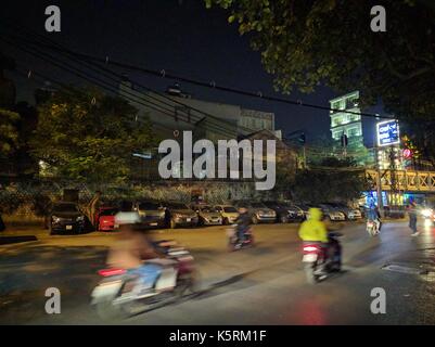 Hanoi, Vietnam par nuit Banque D'Images