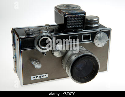 Argus C3 Matchmatic 35mm Rangefinder camera - made in USA par Argus INC. entre 1958 et 1966 mètres avec le sélénium. Banque D'Images