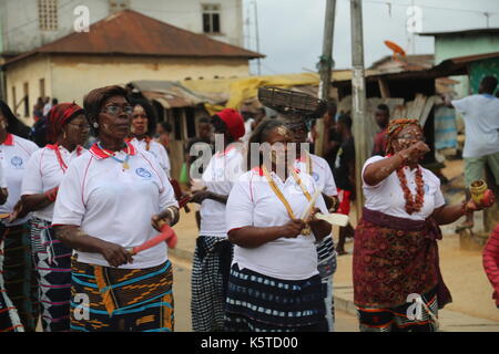 D'Ivoire fête traditionnelle célébration Banque D'Images