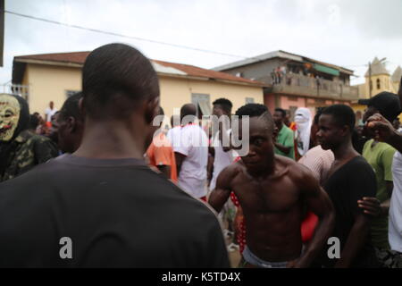 D'Ivoire fête traditionnelle célébration Banque D'Images