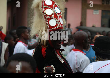 D'Ivoire fête traditionnelle célébration Banque D'Images