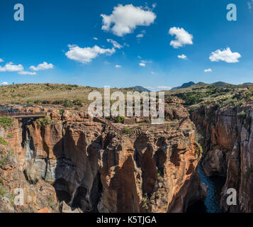 Bourkes Luck Potholes, Blyde River Canyon route panoramique, Mpumalanga, Afrique du Sud Banque D'Images