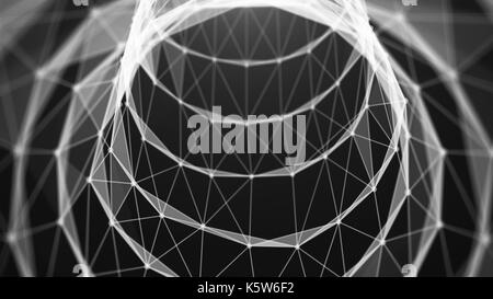 Voyage dans le tunnel de données. speed motion à l'intérieur de câble à fibre optique. abstract background Banque D'Images