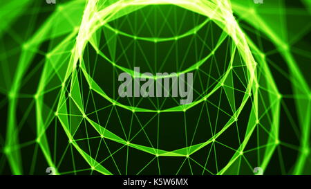 Voyage dans le tunnel de données. speed motion à l'intérieur de câble à fibre optique. abstract background Banque D'Images