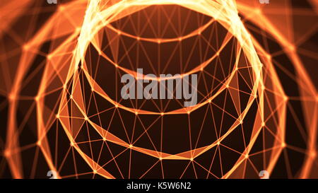 Voyage dans le tunnel de données. speed motion à l'intérieur de câble à fibre optique. abstract background Banque D'Images