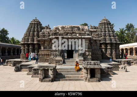 Chennakesava temple ou temple keshava, somanathapura ou somnathpur, Karnataka, Inde Banque D'Images