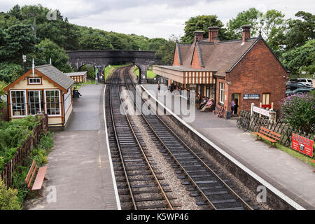 Weybourne, North Norfolk, la gare ferroviaire, England, UK Banque D'Images
