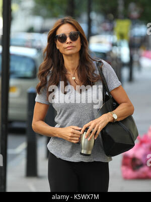 Melanie Sykes a vu à la BBC Wogan House à Londres le 2 septembre 2017 Banque D'Images