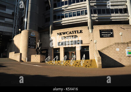 Pub de fraises, Newcastle United Football Stadium St James Park, Newcastle-upon-Tyne, Tyne et Wear, Angleterre, Royaume-Uni, Europe Banque D'Images