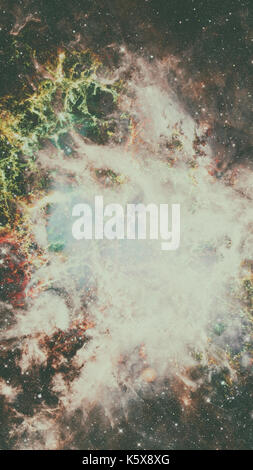 Nébuleuse du Crabe et de galaxies. Éléments de cette image fournie par la NASA. Banque D'Images