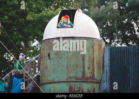 Château de lulworth, dans le Dorset, Royaume-Uni. 10 septembre 2017. Jour 4 - bestival music festival revient en 2017 à sa nouvelle maison, château de Lulworth. © vous bailey / alamy live news Banque D'Images